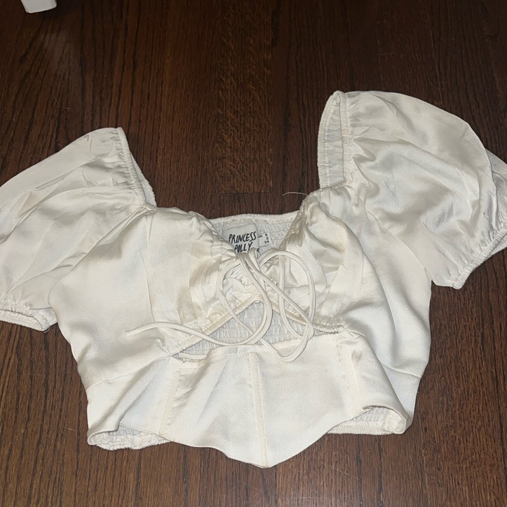 White princess Polly top